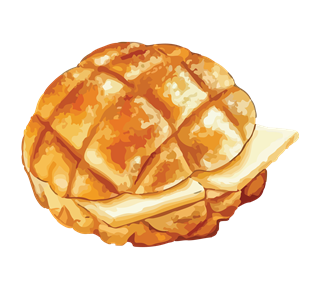 Pineapple Bun With Butter Sticker