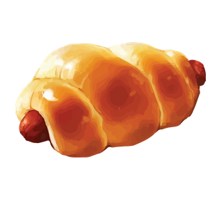 Sausage Bun Sticker