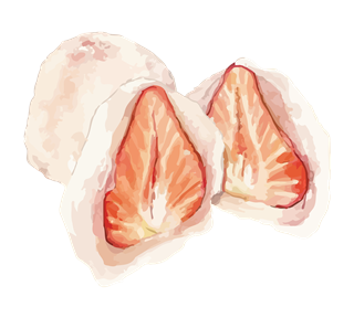 Strawberry Mochi Sticker