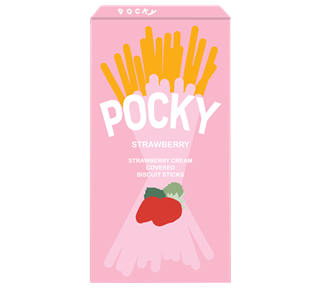 Strawberry Pocky Sticker