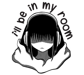 I'll Be In My Room Sticker