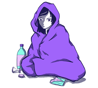 Blanket Lady 2 Sticker