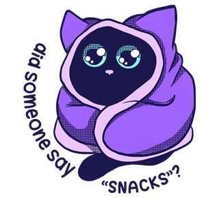 Snacks Cat Sticker