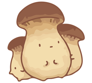 Kawaii King Oyster Sticker