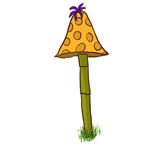Yellow Mushroom Sticker