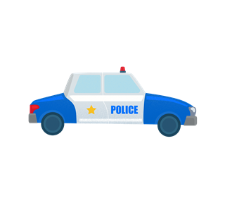 Police Car Sticker