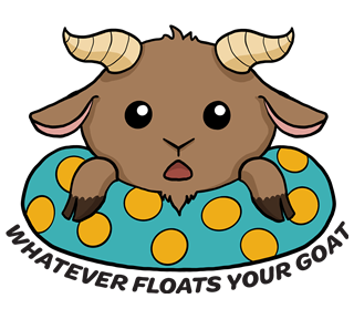 Whatever Floats Your Goat Sticker