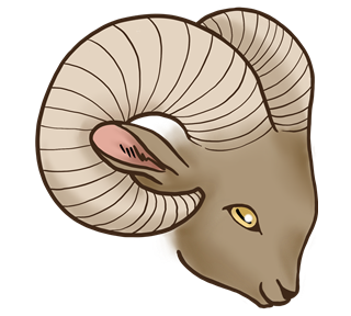 Rams Head Sticker