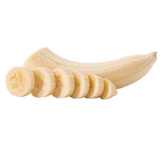 Banana peeled and sliced Sticker