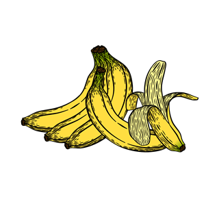 Banana Illustration Sticker