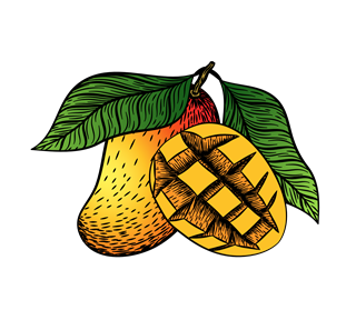 Mango Illustration Sticker