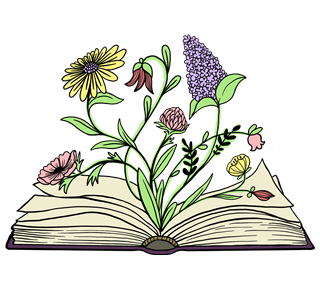 Floral Book Sticker