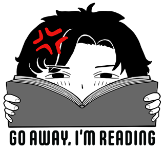 Go Away I'm Reading Sticker