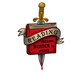 Reading Because Murder Is Wrong Sticker