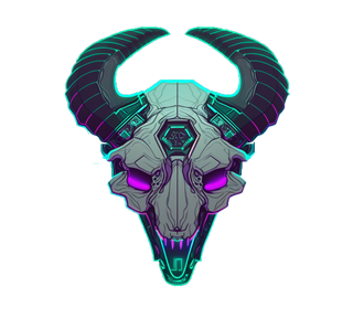 Cyber Goat Sticker