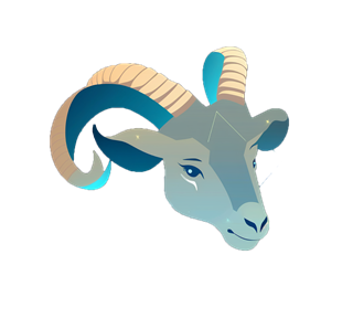 Celestial Goat Sticker