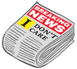 I Don't Care Sticker