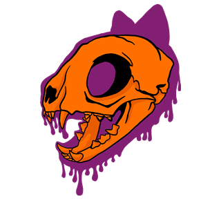 Trippy Drippy Cat Sticker