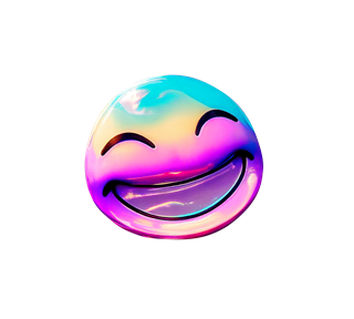 Vibrant Uber Smile Sticker