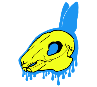 Trippy Drippy Bunny Sticker