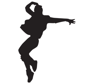Break Dancer Silhouette 1 Sticker