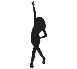 Modern Dancer Silhouette Sticker