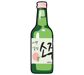 Pink Soju That Girl Sticker