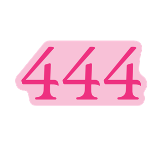 444 angle number Sticker