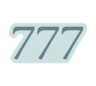 777 angel number Sticker