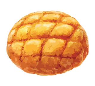 Pineapple Bun Asian Snacks Sticker