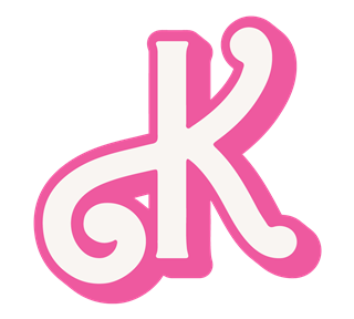 K Barbie Sticker