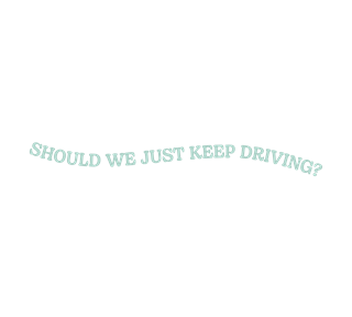 Harry Styles Should We Just Keep Driving Sticker