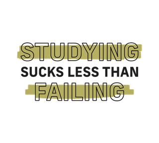 School Studying Sucks Less Than Failing Sticker