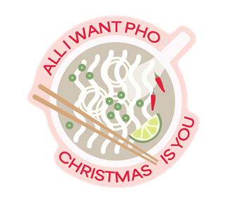 Christmas - All I Want Pho Christmas Is You Sticker
