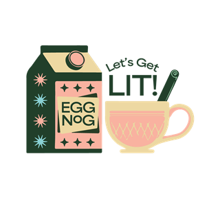 Christmas - Lets Get Lit Sticker