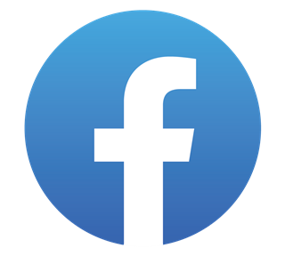 Facebook-Colored Circle Sticker