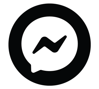 Messenger-Black Circle Sticker