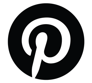 Pinterest-Balck Circle Sticker
