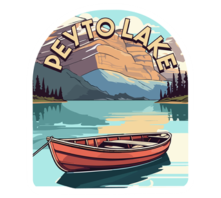 Peyto Lake Sticker