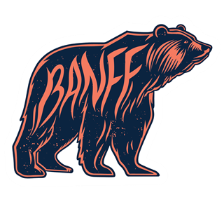 Banff Bear Sticker