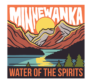 Lake Minnewanka Sticker