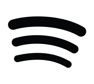 Spotify Black Sticker