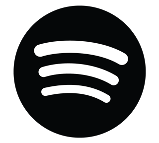Spotify Black Circle Sticker