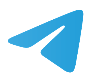 Telegram Blue Sticker