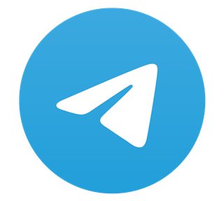 Telegram Blue Circle Sticker