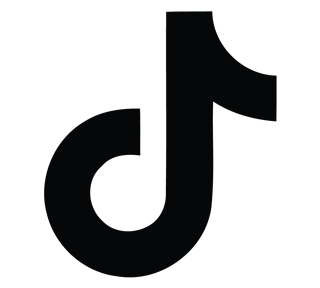 TikTok Black Sticker