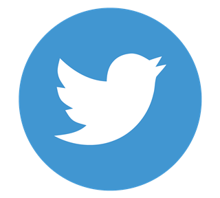 Twitter Blue Circle Sticker