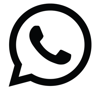 WhatsApp Black Sticker