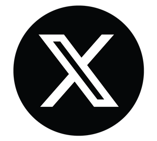 X Black Circle Sticker