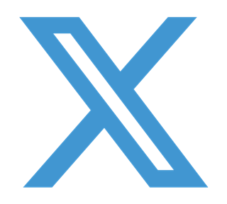 X Colored Sticker